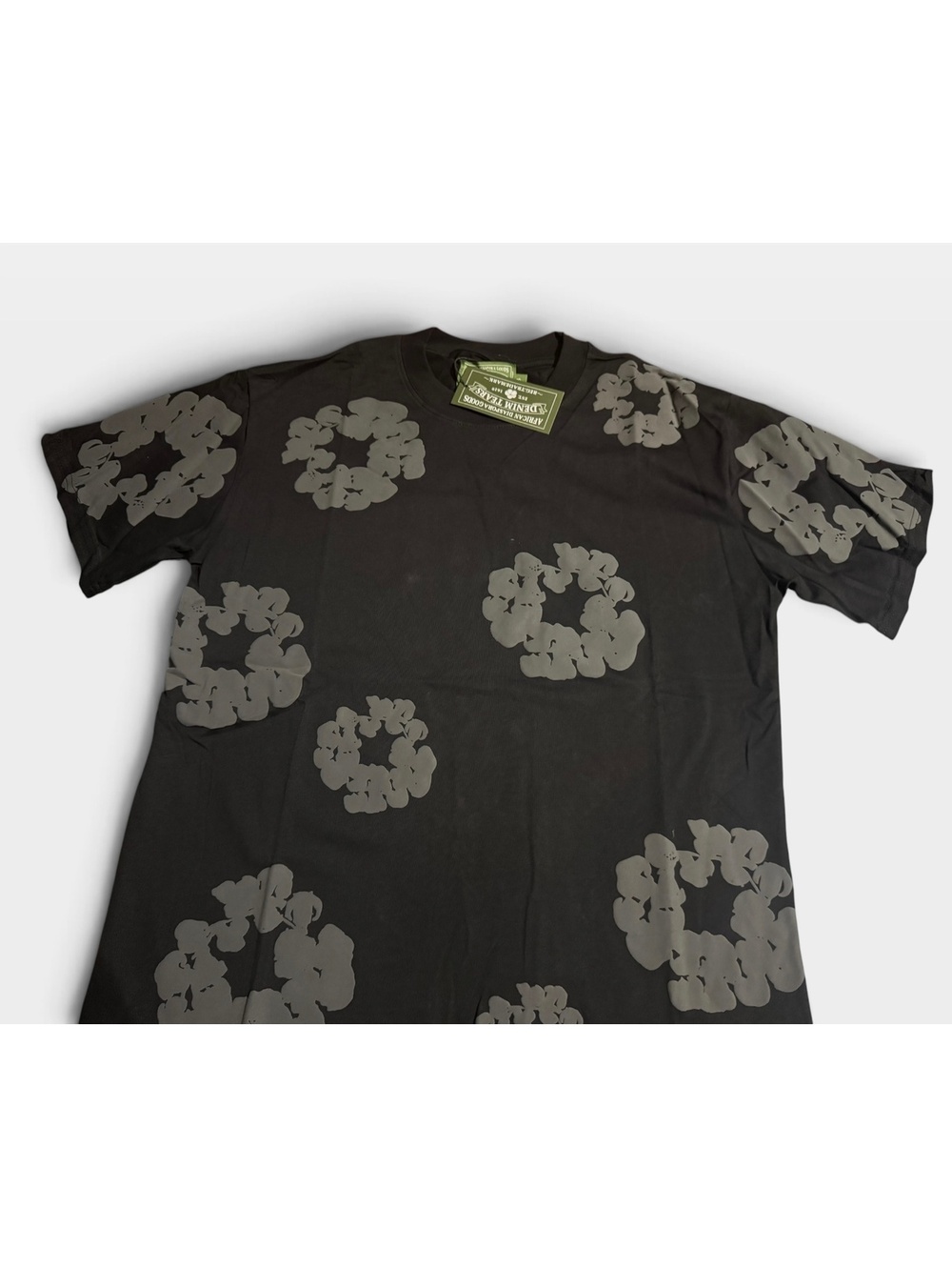 Denim Tears Floral print charcoal T-shirt